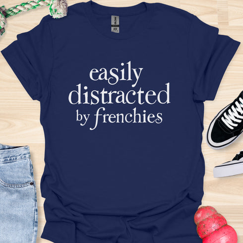 Easily distracted by frenchies - V2 - Traditional T-Shirt